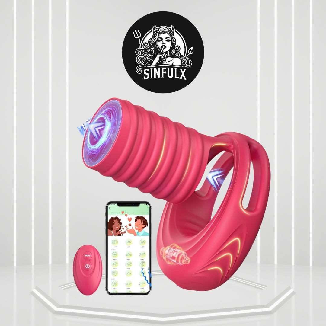 LustHalo Intense Stimulation Remote Control Penis Ring-0