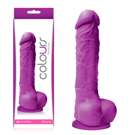 Colours Pleasures 5 in. Dildo Purple-0