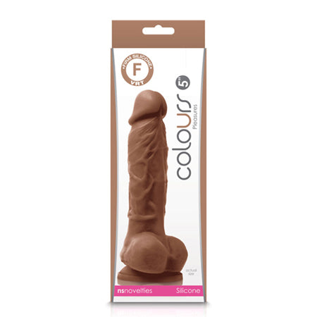 Colours Pleasures 5 in. Dildo Brown-0