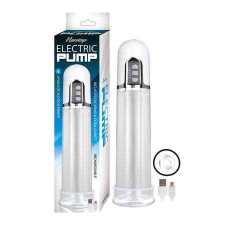 Rechargeable Clear Electric Pump With C ring and Extra Gasket-0