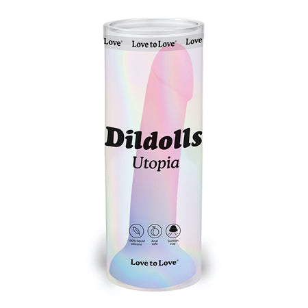 Love to Love Dildolls Utopia 7 in. Silicone Dildo Gradient Pastels-0
