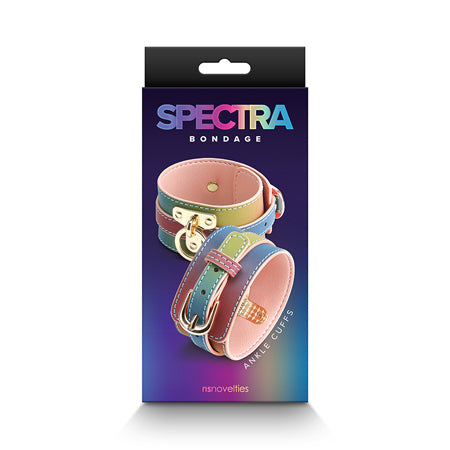 Spectra Bondage Ankle Cuffs Rainbow-0