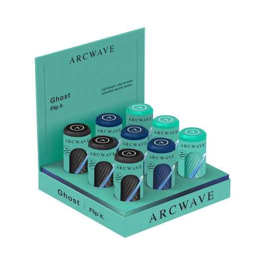 Arcwave Ghost Reversible Silicone Stroker 9-Piece Assorted Color Counter Display-0
