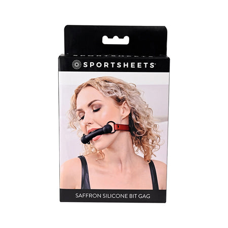 Sportsheets Saffron Silicone Bit Gag with Adjustable Buckle-0