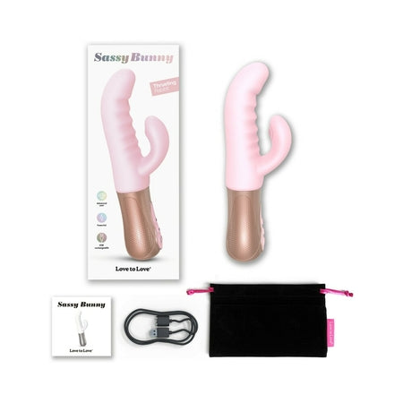 Love to Love Sassy Bunny Thrusting Rabbit Baby Pink-0