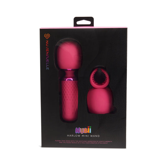 Nu Sensuelle Harlow Nubii Mini Wand W/ Masturbator Pink-0