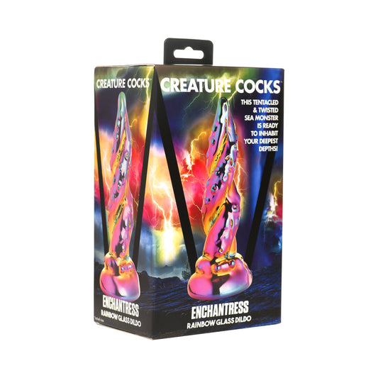 Creature Cocks Enchantress Rainbow Glass Dildo-0