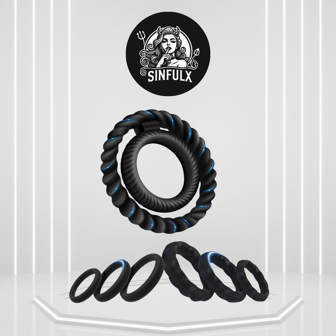 Premium Penis Ring Set for Enhanced Erection Support-0