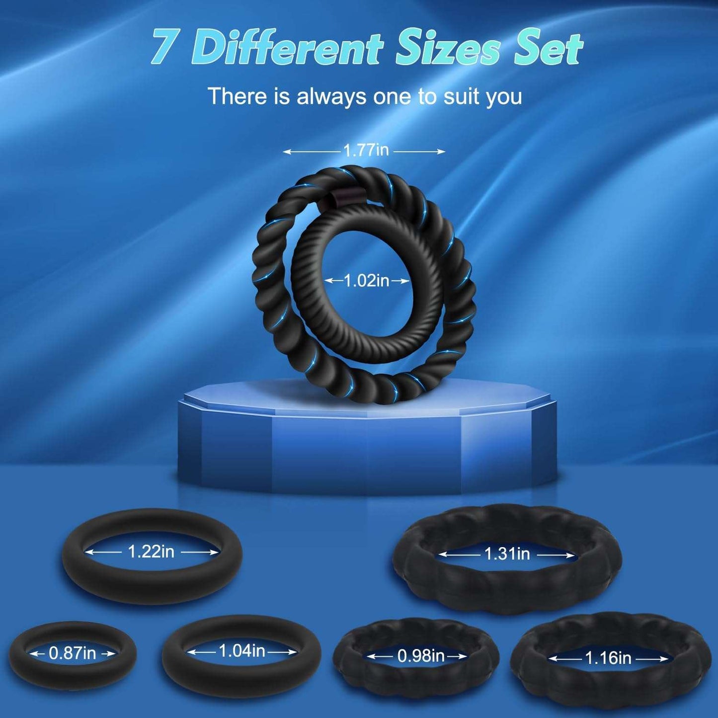 Premium Penis Ring Set for Enhanced Erection Support-2