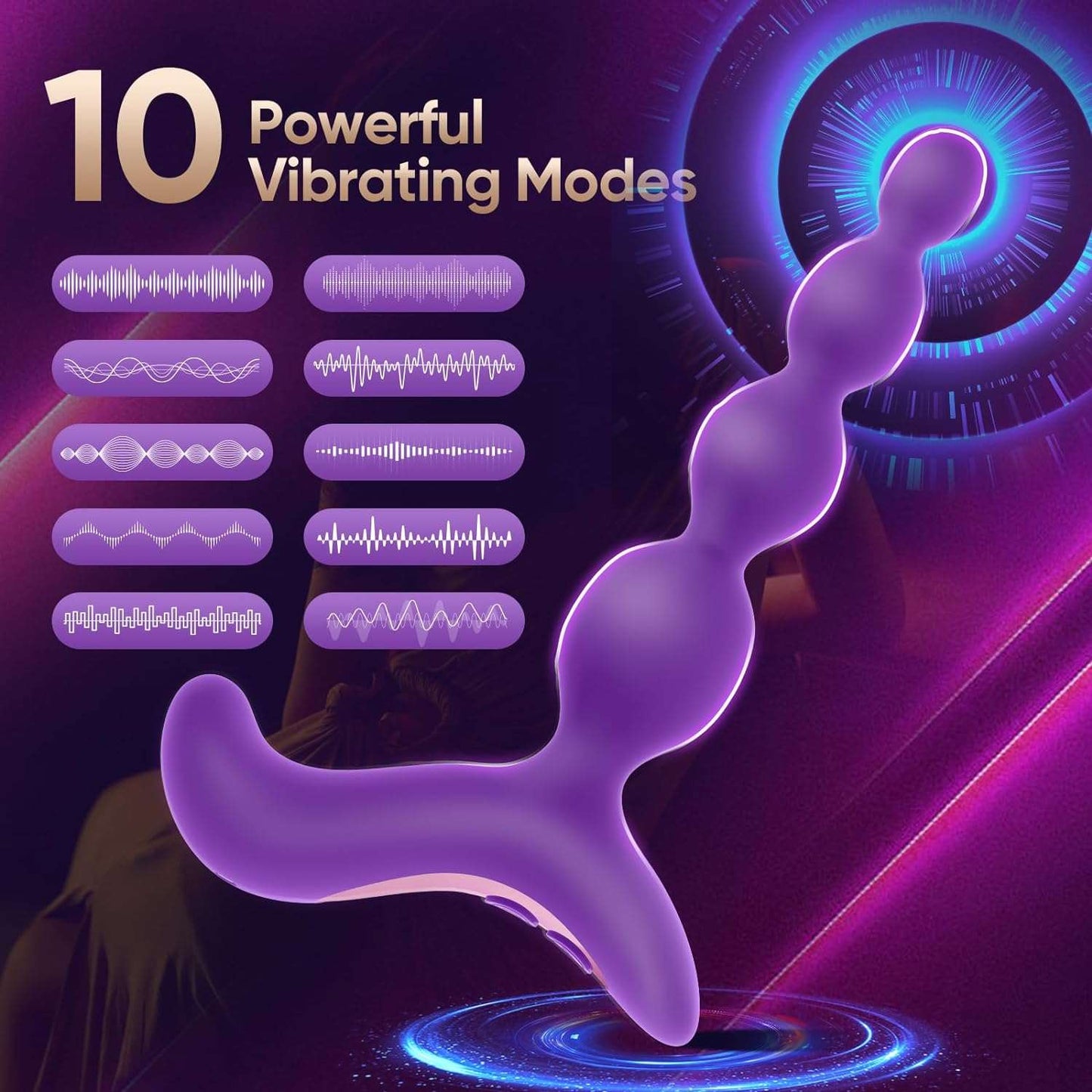 PulsePath Anal Beads Prostate Massager Wand-1