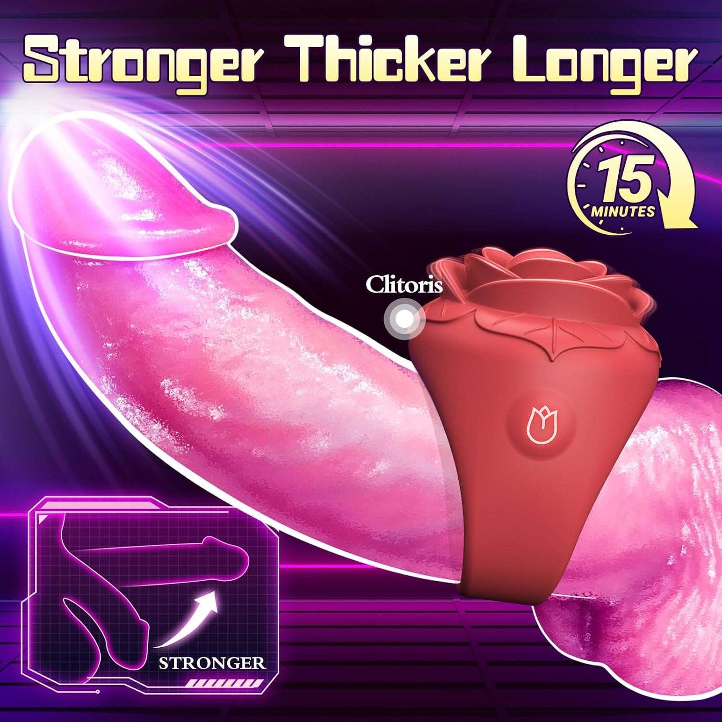 RoseRing Mini Penis & Clitoral Vibrator-3