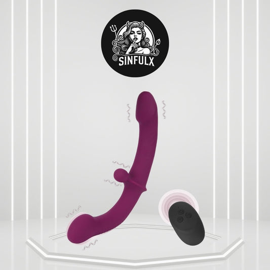 SymphonyVibe Dual Ended Remote Control Dildo Vibrator-0