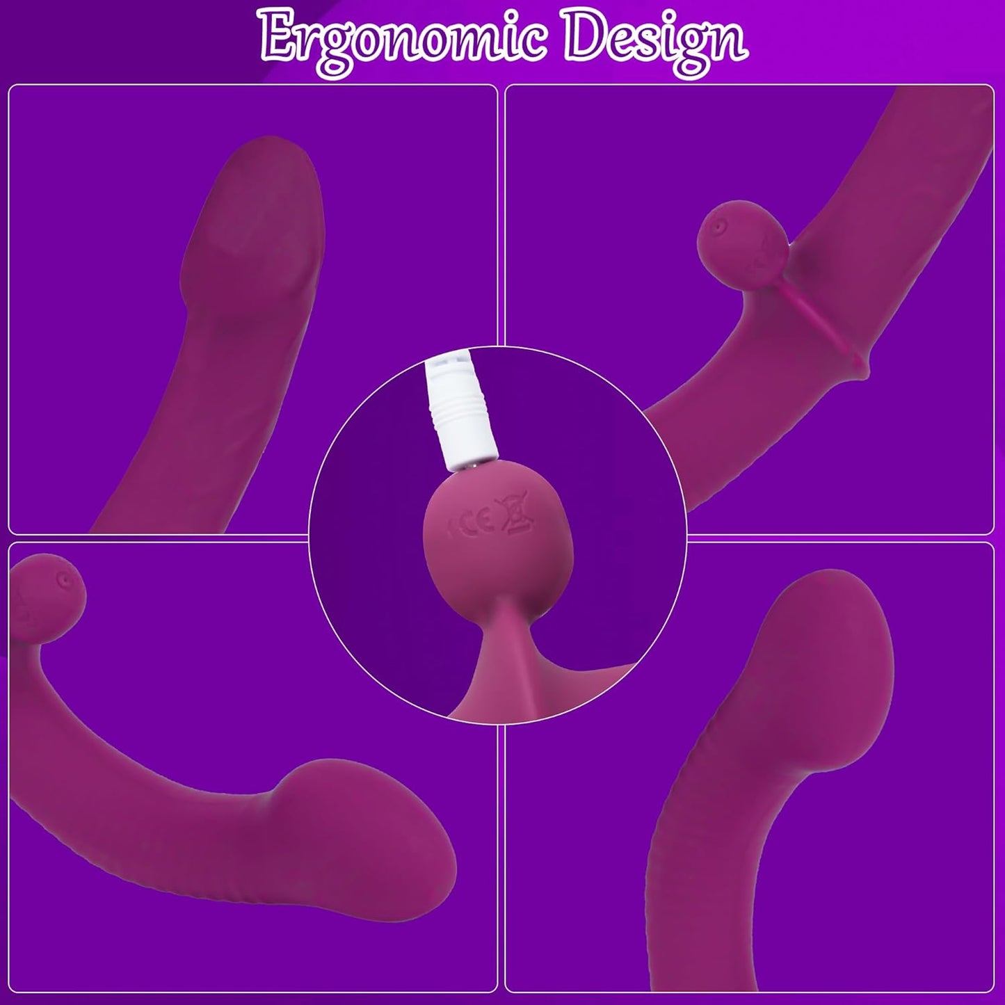 SymphonyVibe Dual Ended Remote Control Dildo Vibrator-4