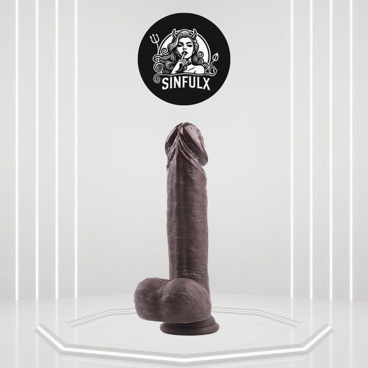 ThickForce Ebony Silicone Dildo-0