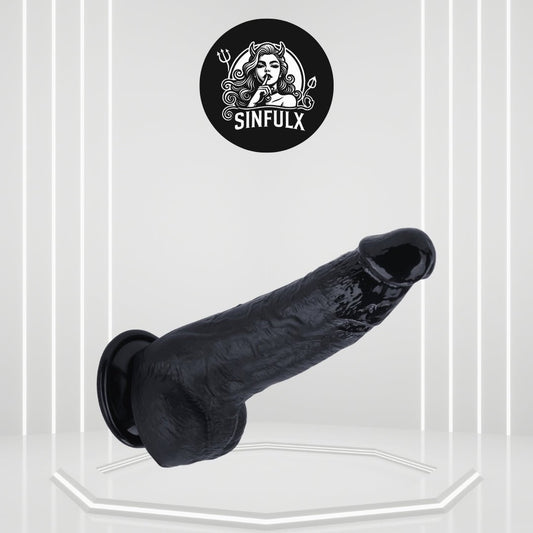 ThickWave Dual-Density Realistic Ebony Dildo-0