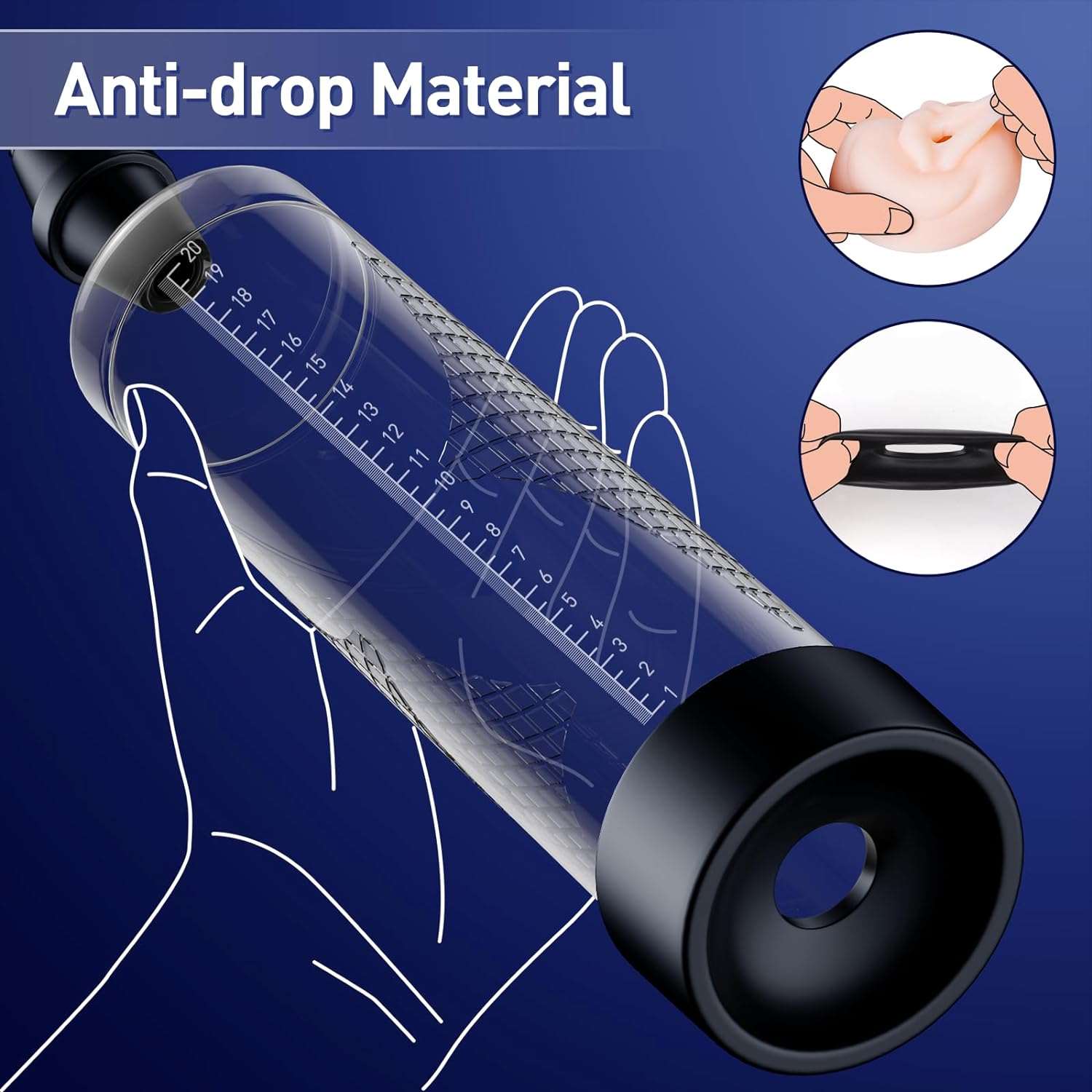 TouchLift Manual Strength Chamber Penis Pump-2