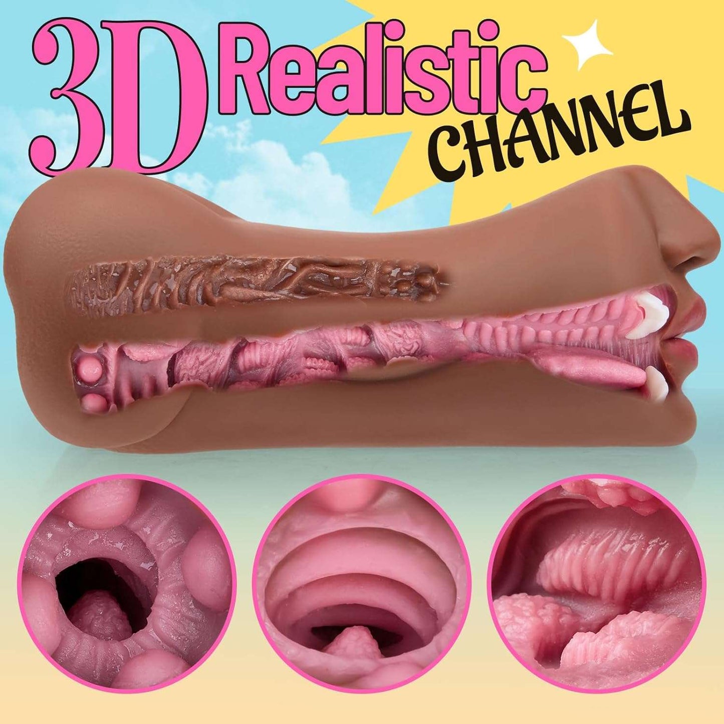 TripleEcstasy 3-in-1 Pocket Pussy Anal Masturbator-4