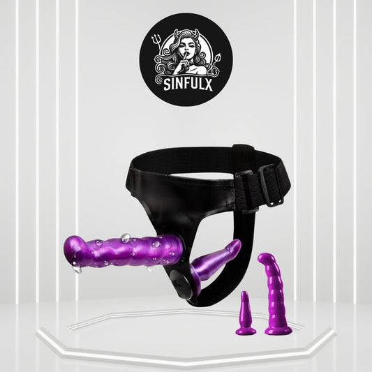 TwiceTheTouch Dual Pleasure Strap-On Pegging Dildo-0