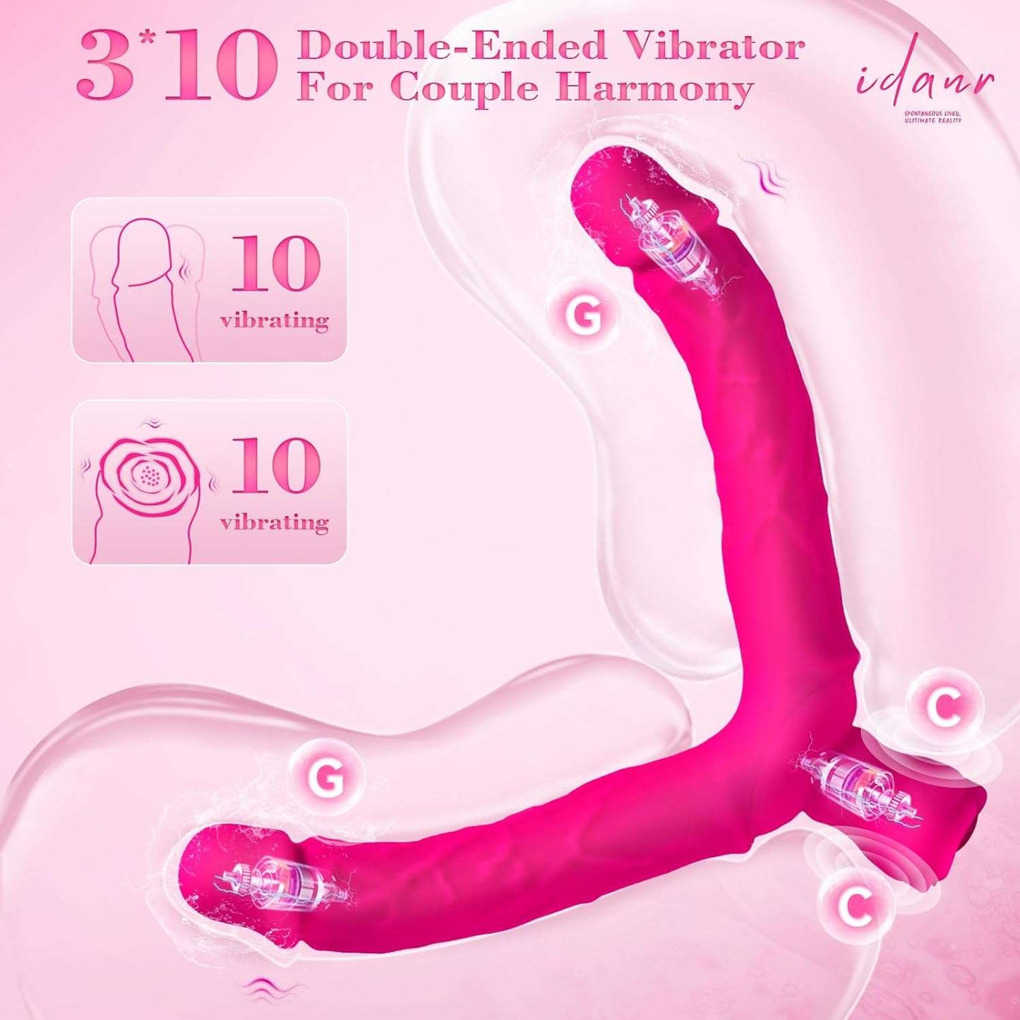 TwinPeaks 15.75" Double Ended Vibrating Dildo-1