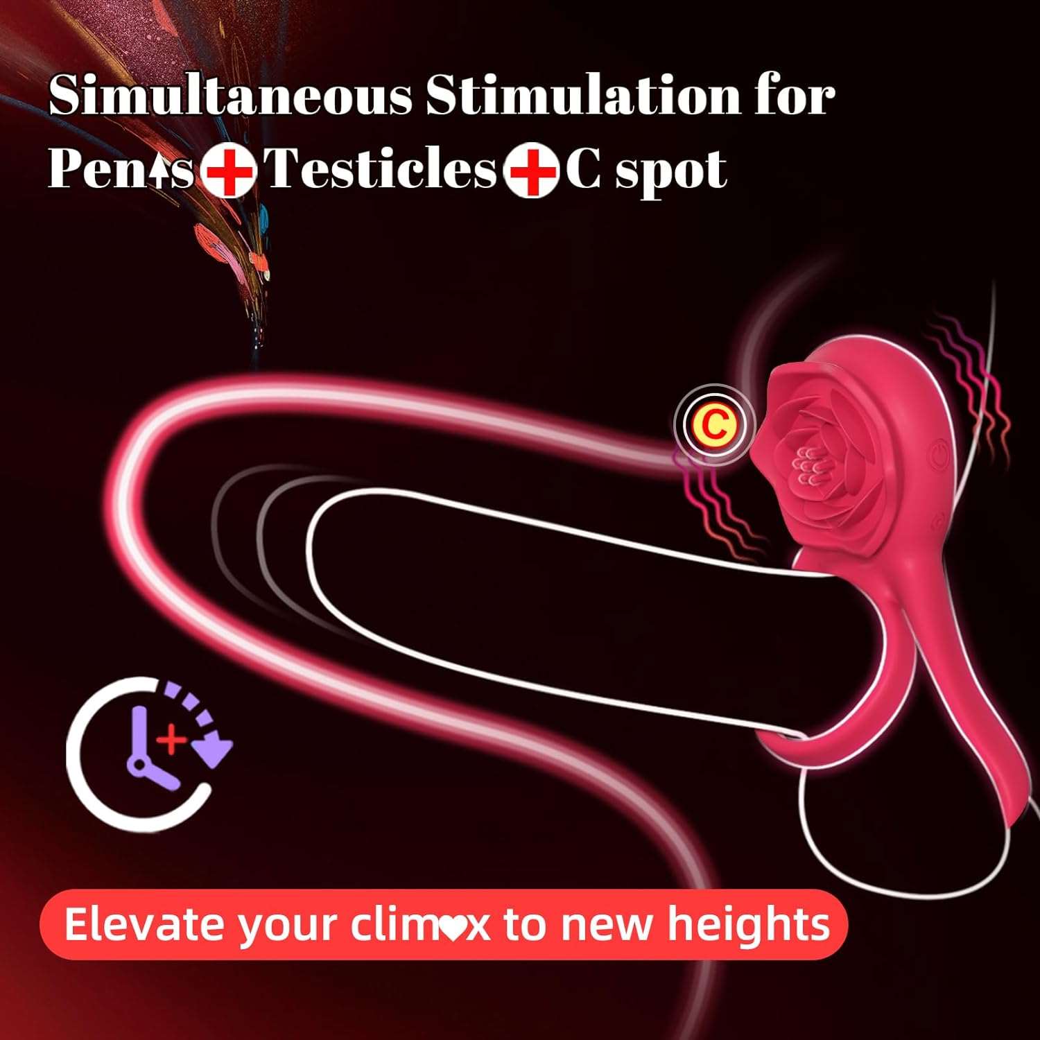 UnityVibe Penis Ring Clitoral Massager-1