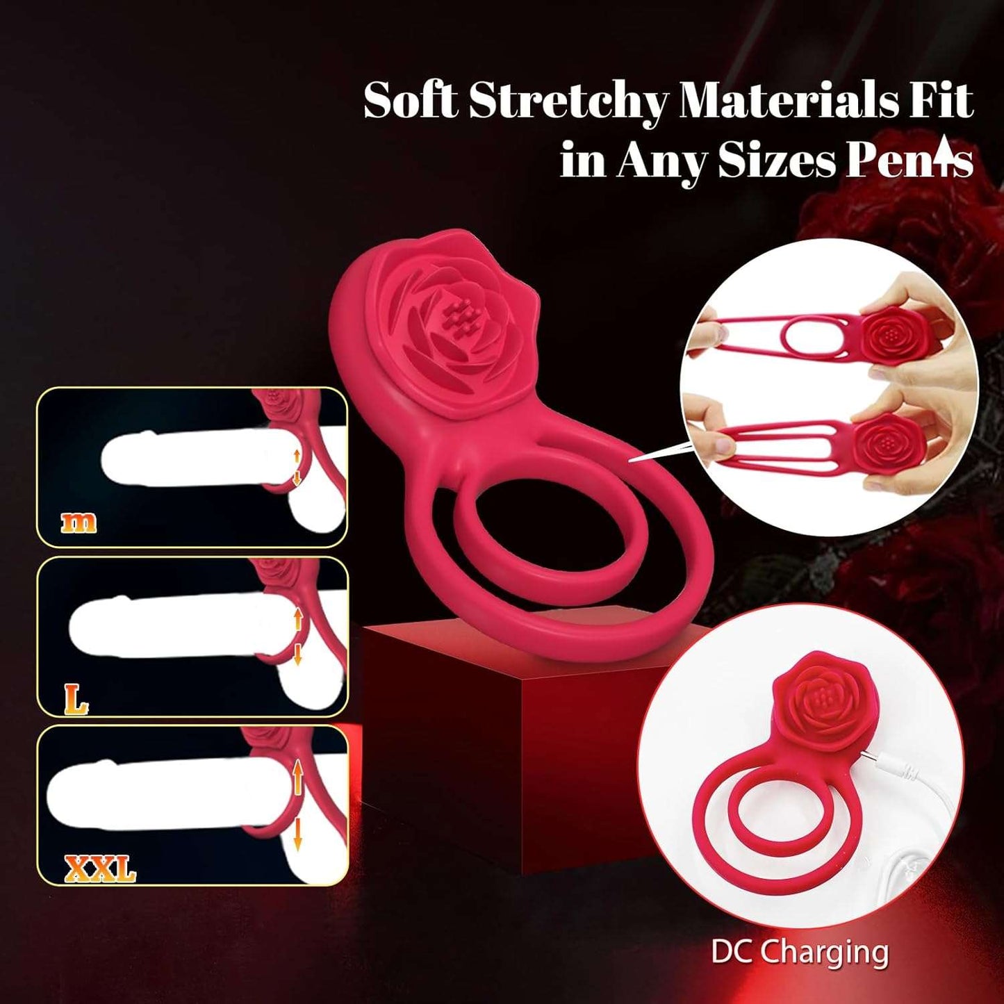 UnityVibe Penis Ring Clitoral Massager-4