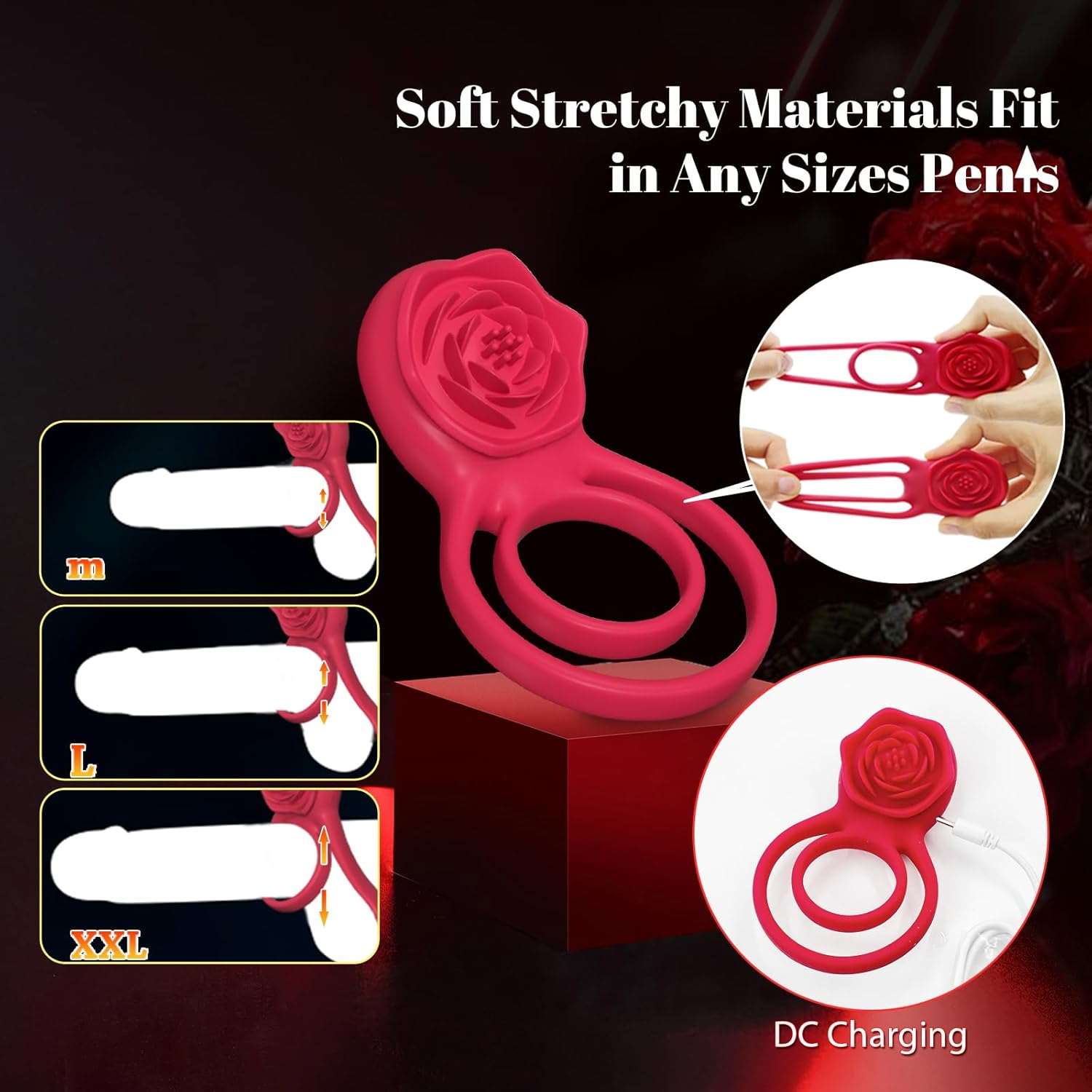 UnityVibe Penis Ring Clitoral Massager-4