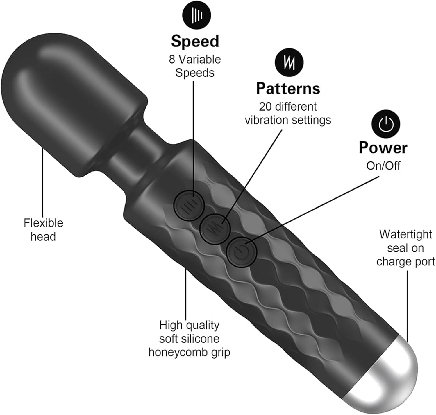 VibeJourney Ultimate Clit Stimulation Wand Vibrator-1