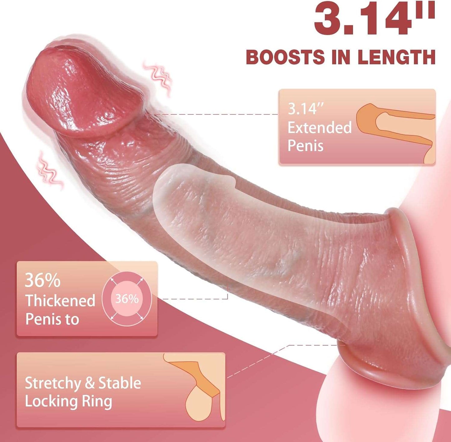 VibeSleeve Remote Control Penis Sleeve Rings Set-1