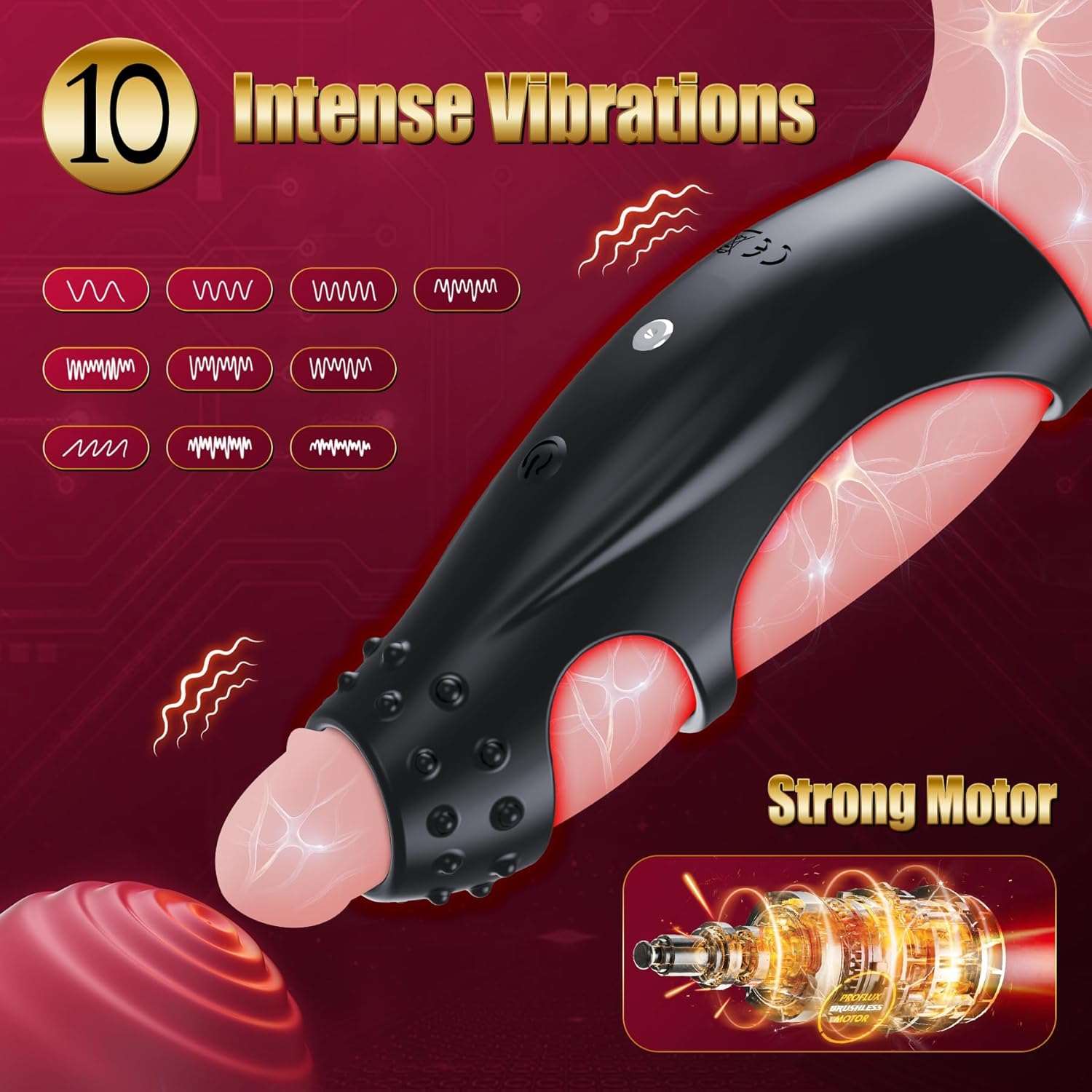 VitalWave Intense Vibrations Penis Ring Sleeve-2