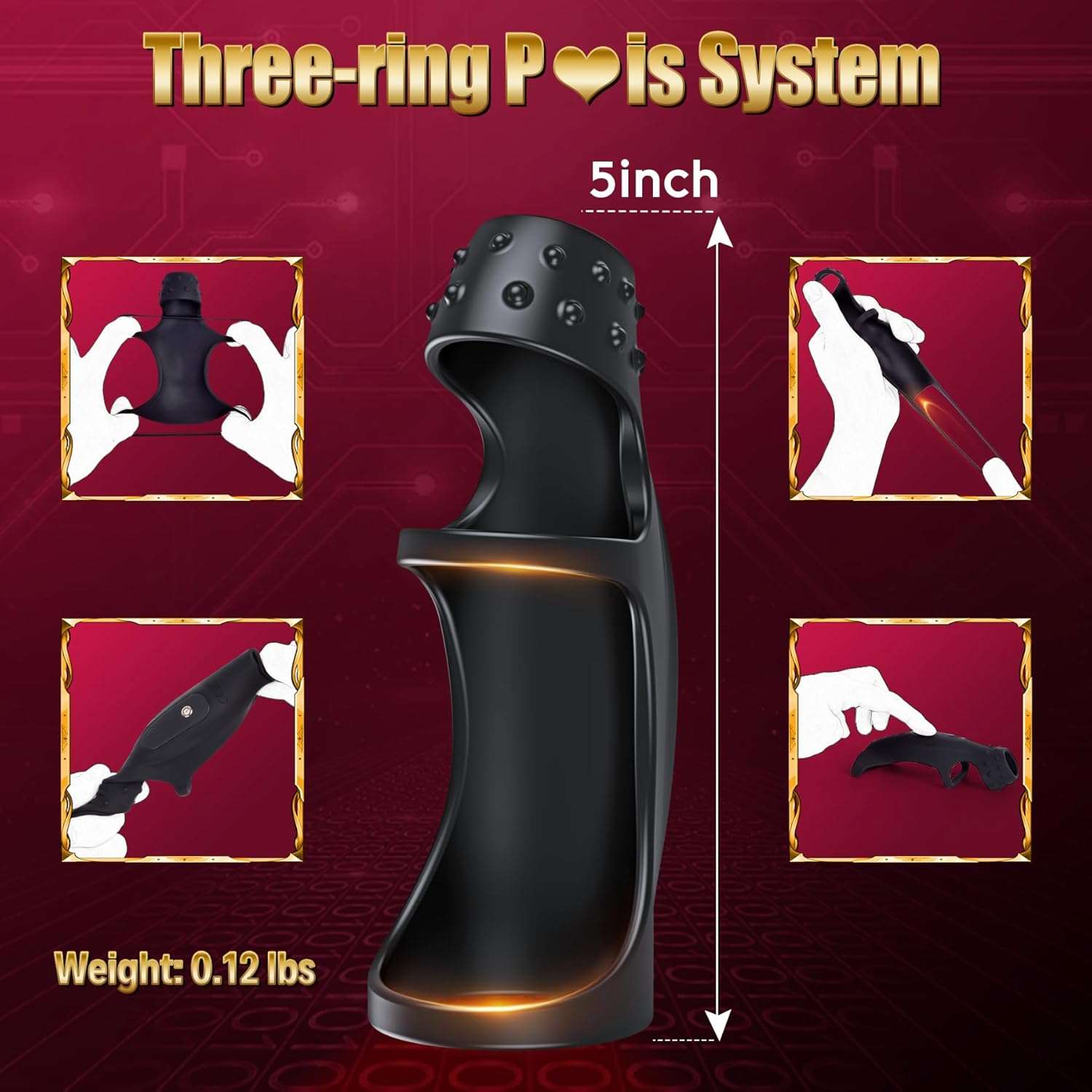 VitalWave Intense Vibrations Penis Ring Sleeve-4