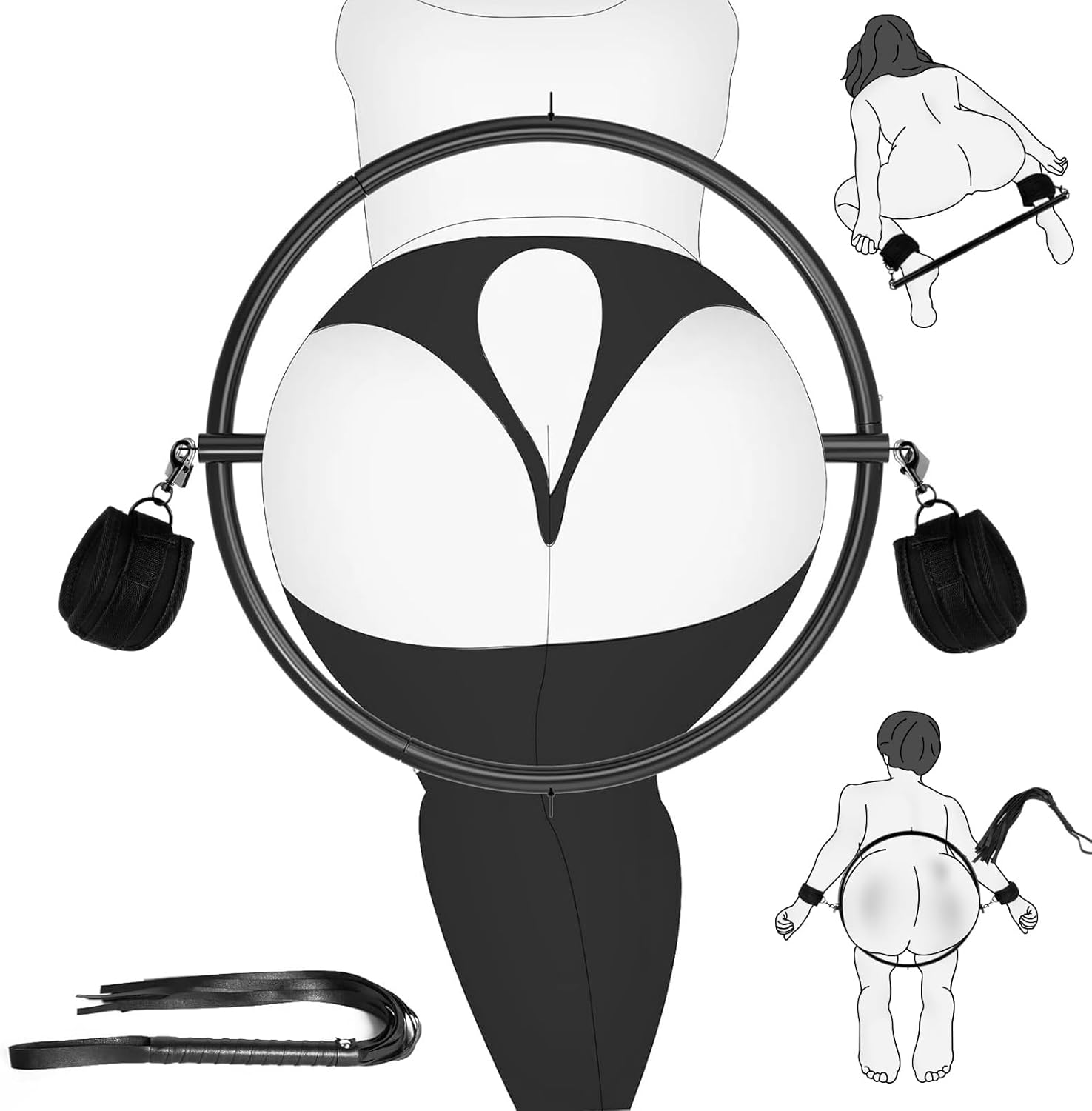WaistSecure Modular BDSM Spreader Bar Kit-1