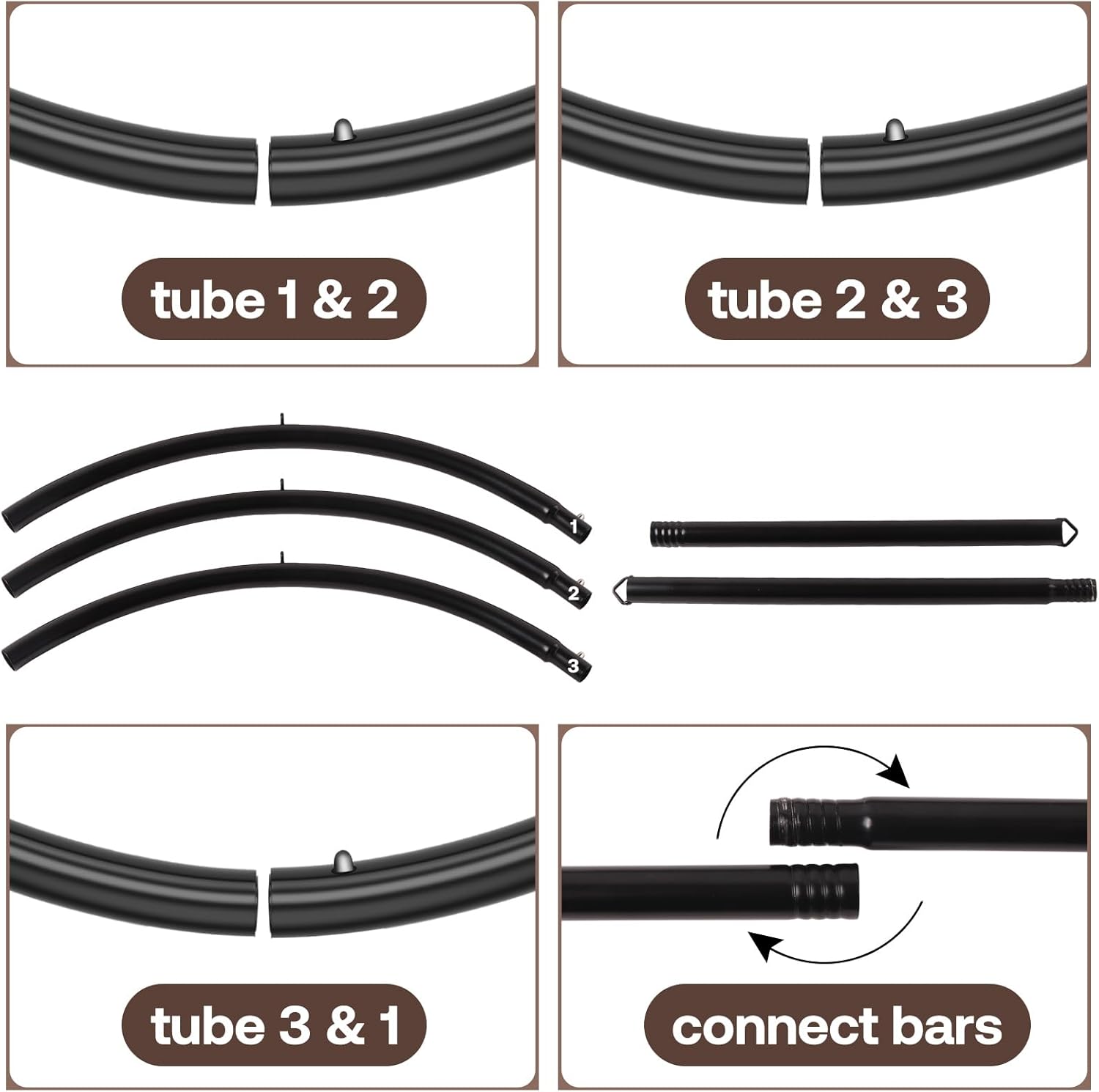 WaistSecure Modular BDSM Spreader Bar Kit-4