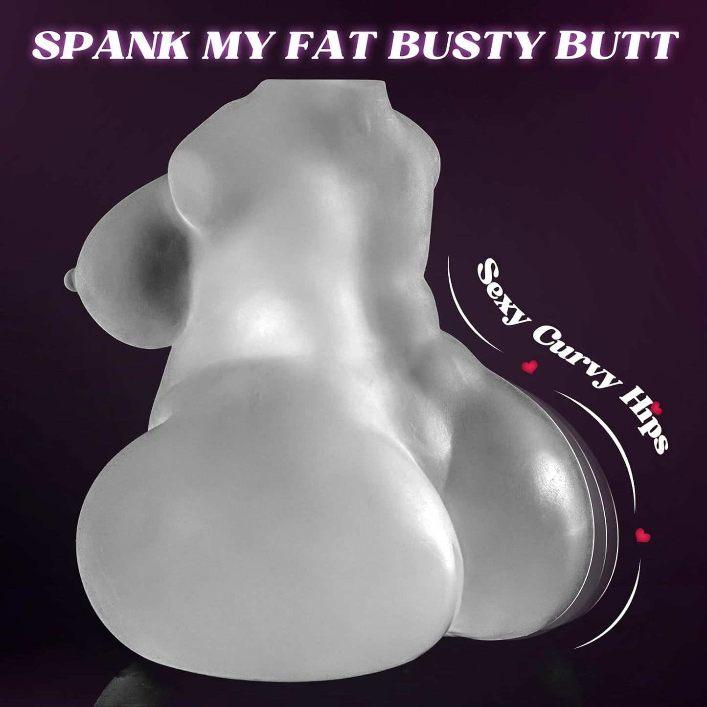 CurvyVision Transparent BBW Sex Doll Stroker-2