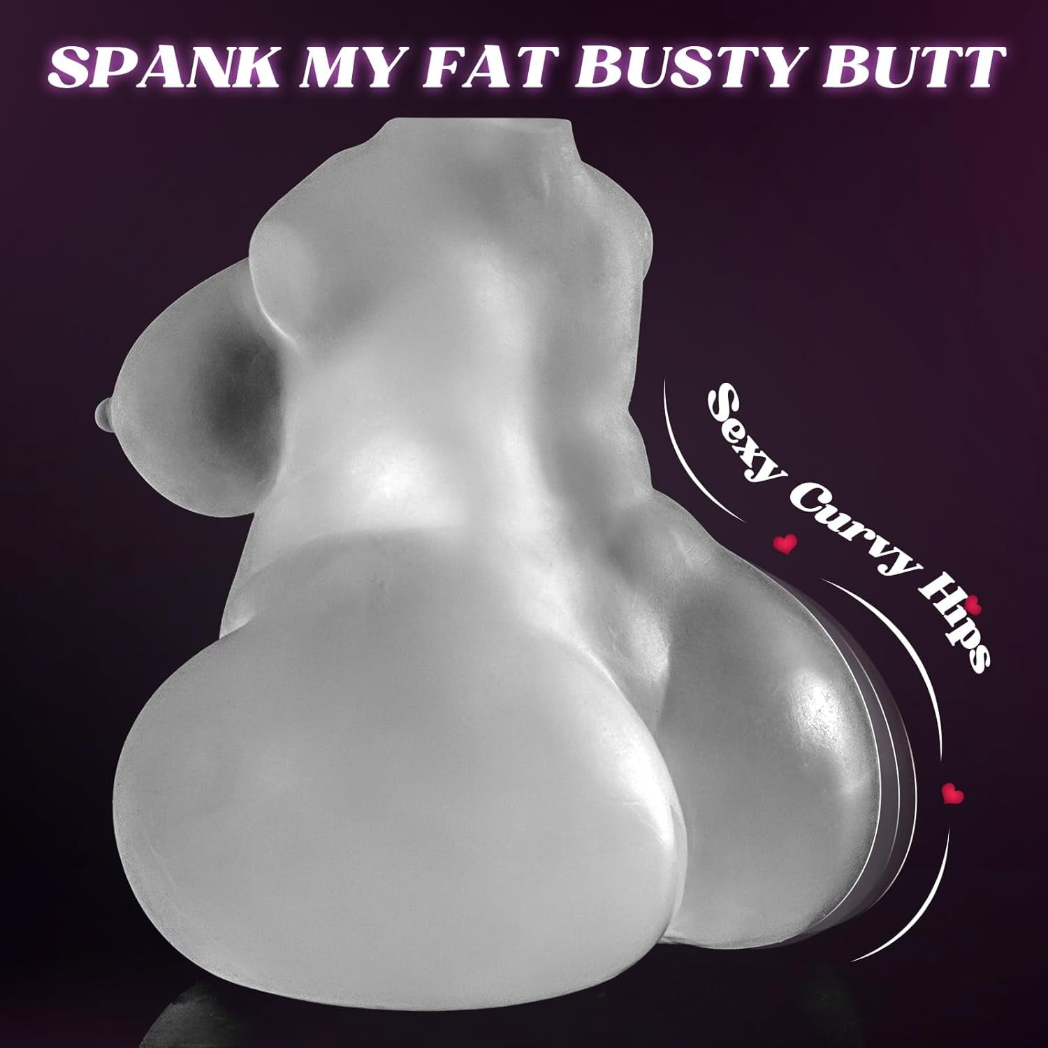 CurvyVision Transparent BBW Sex Doll Stroker-2