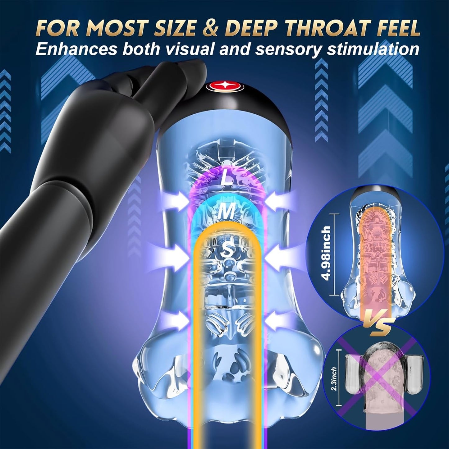 VibeView App-Controlled Transparent Stroker-4